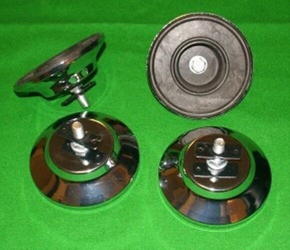 Pool Table Metal Height Adjustable Feet Levelers - 4 Per Set