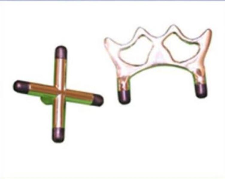 POOL/BILLIARD TABLE CUE - CROSS & SPIDER REST BRASS HEAD - NEW!