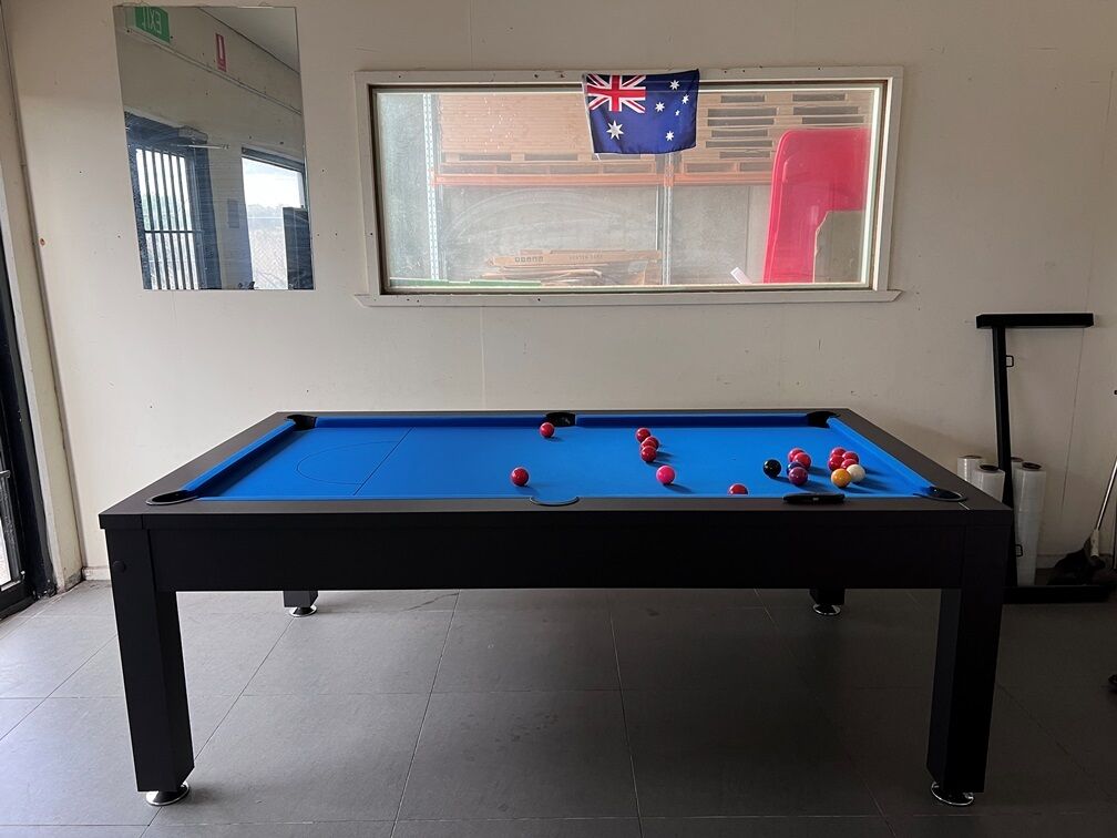7FT POOL TABLE SNOOKER BILLIARD TABLE WITH DINING TABLE TOP