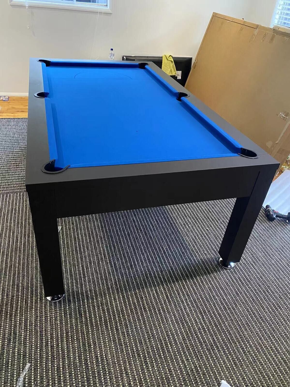 7FT POOL TABLE SNOOKER BILLIARD TABLE WITH DINING TABLE TOP
