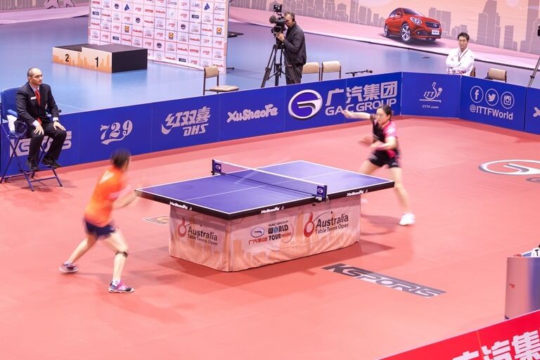ITTF APPROVED Xu Shao Fa 25mm Championship Table Tennis Table INCLUDES NET