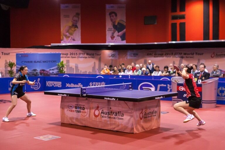 ITTF APPROVED Xu Shao Fa 25mm Championship Table Tennis Table INCLUDES NET
