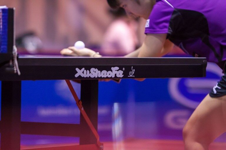 ITTF APPROVED Xu Shao Fa 25mm Championship Table Tennis Table INCLUDES NET