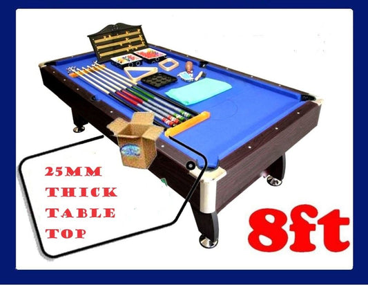 PICK UP - POOL TABLE 8FT PUB SIZE SNOOKER BILLIARD TABLE 25MM TABLE TOP