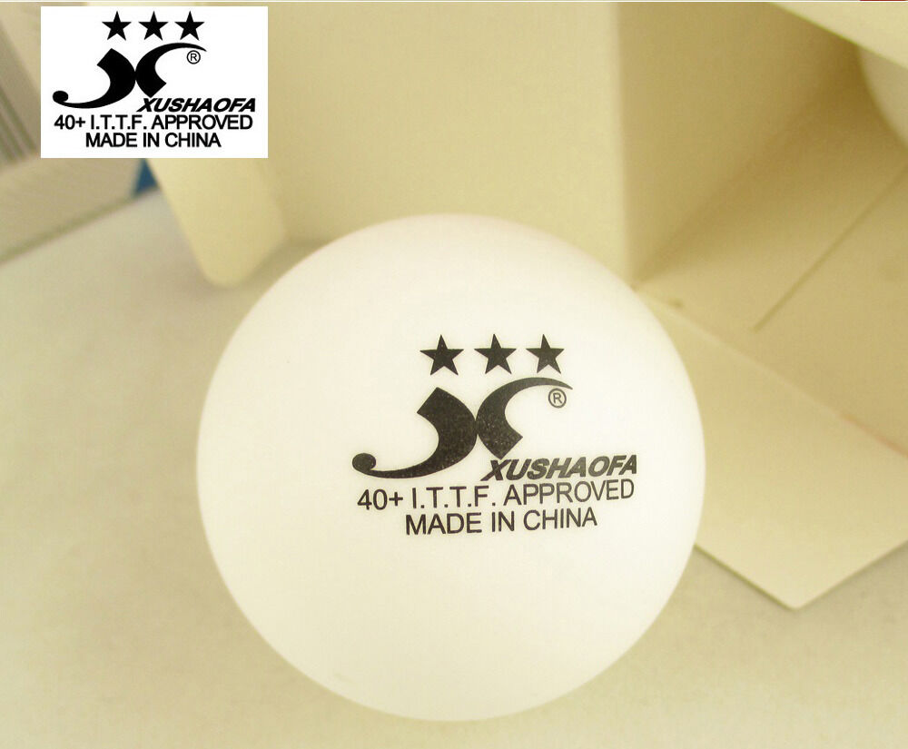 Xu Shao Fa 3 Star Table Tennis Balls - 30 Balls - NEW PLASTIC BALL ITTF 40+