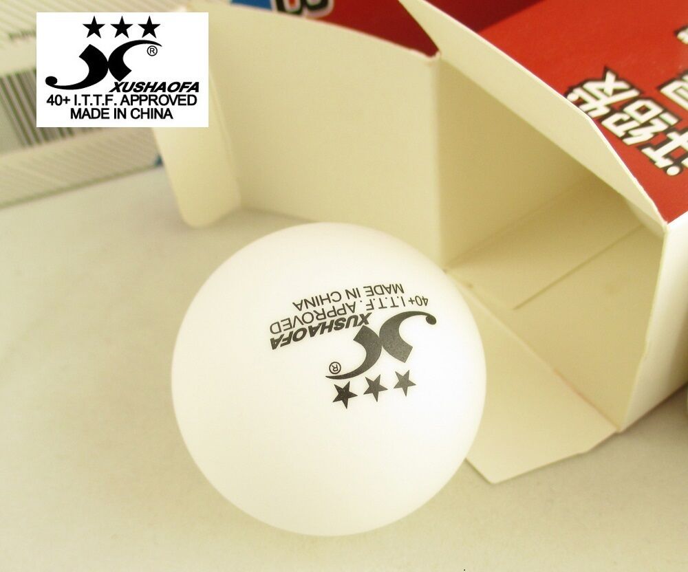 Xu Shao Fa 3 Star Table Tennis Balls - 30 Balls - NEW PLASTIC BALL ITTF 40+